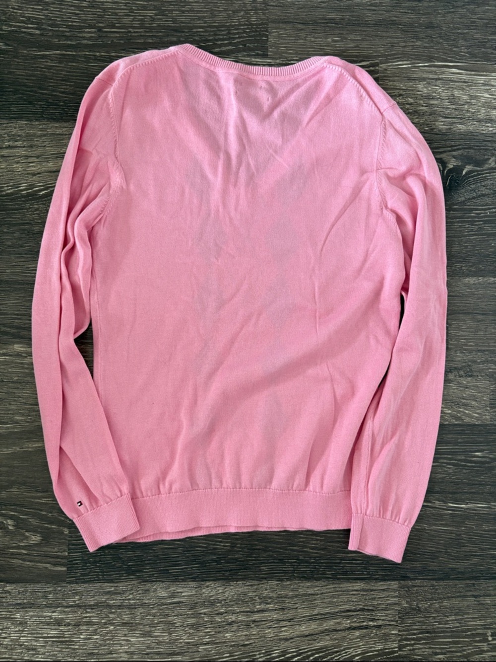 Tommy Hilfiger argyle pink sweater - Picture 2 of 4